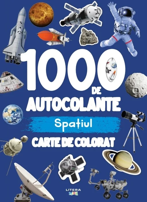 1000 de autocolante. Spatiul. Carte de colorat