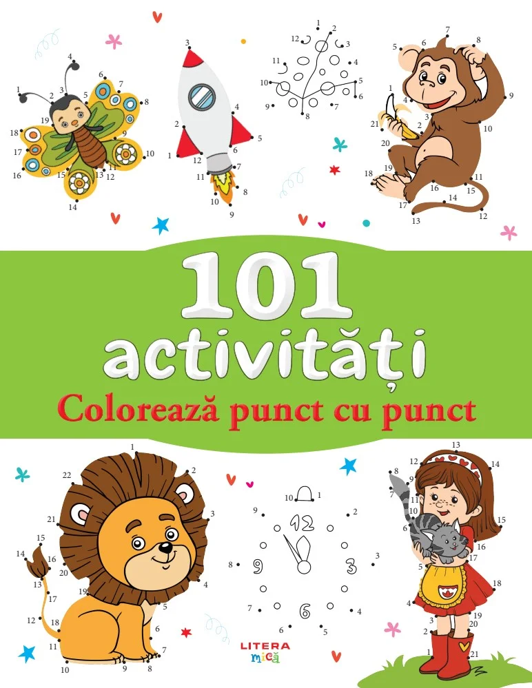 101 activitati. Coloreaza punct cu punct