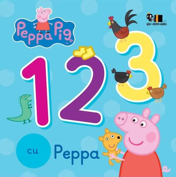 123 cu Peppa - Board book - Mark Baker, Neville Astley - Vlad și Cartea cu Genius