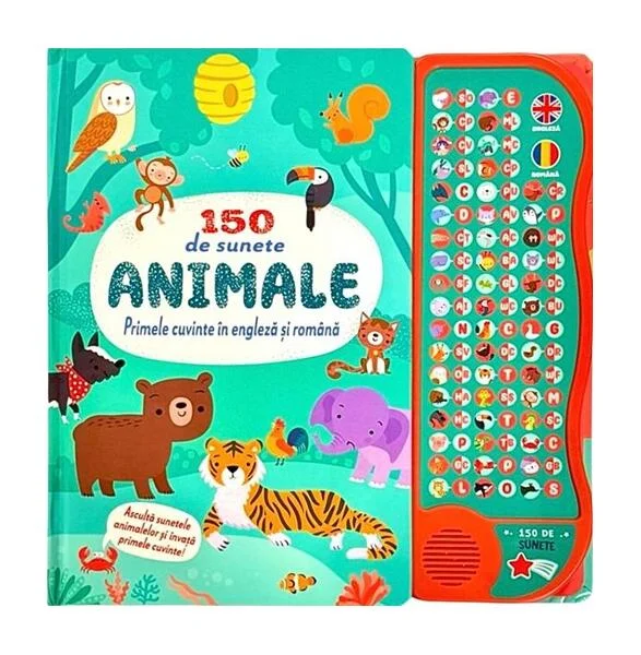 150 de sunete: Animale. Primele cuvinte în engleză și română - Hardcover - *** - Flamingo