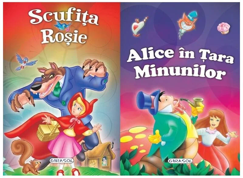 2 Povești: Scufița Roșie și Alice în Țara Minunilor - Hardcover - *** - Girasol