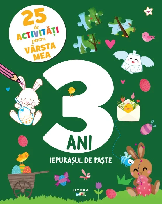 25 de activitati pentru varsta mea. 3 ani. Iepurasul de Paste