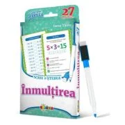 27 de cartonase. Scrie si sterge. Inmultirea