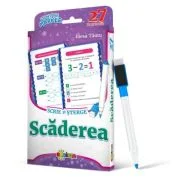 27 de cartonase. Scrie si sterge. Scaderea