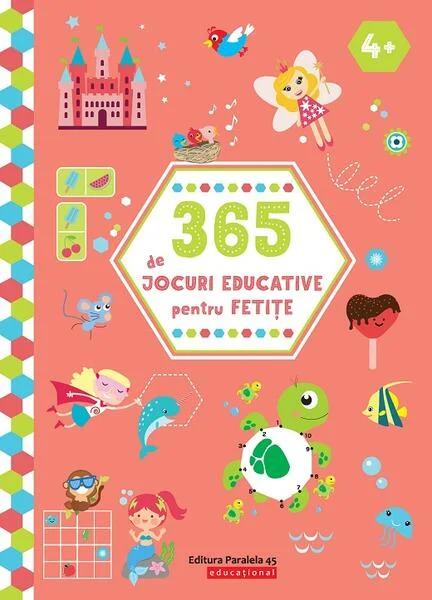 365 de jocuri educative pentru fetițe - Paperback brosat - Ballon Media - Paralela 45 educațional