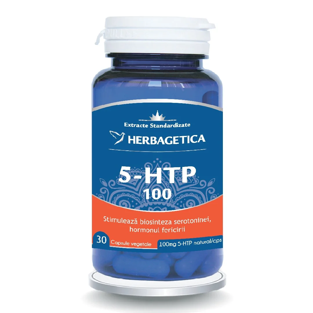 5 HTP 100 zen forte, 30 capsule, Herbagetica