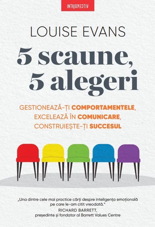 5 scaune, 5 alegeri. Gestioneaza-ti comportamentele, exceleaza in comunicare, construieste-ti succesul