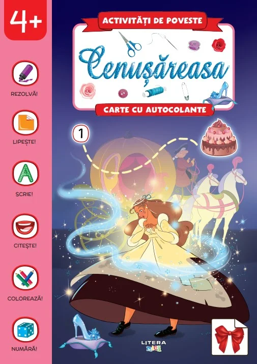 Activitati de poveste. Cenusareasa. Carte cu autocolante