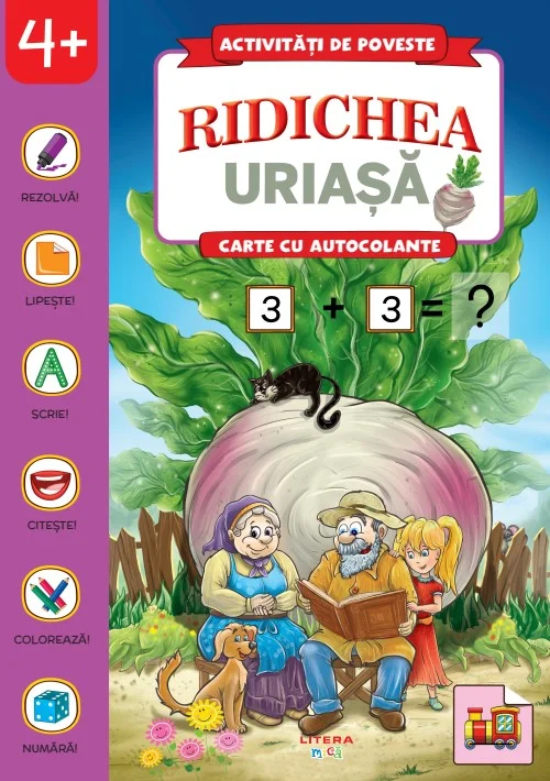 Activitati de poveste. Ridichea uriasa. Carte cu autocolante