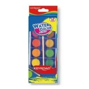 Acuarele Keyroad, cu pensula, 12 culori, 28mm, carcasa PVC, KR971352