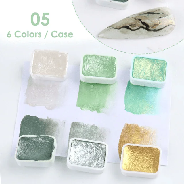 Acuarele set 6 culori- AQ5 - AQ6 - EVERIN