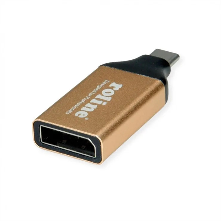 Adaptor GOLD USB-C la Displayport 1.2 4K60Hz T-M, Roline 12.03.3232*