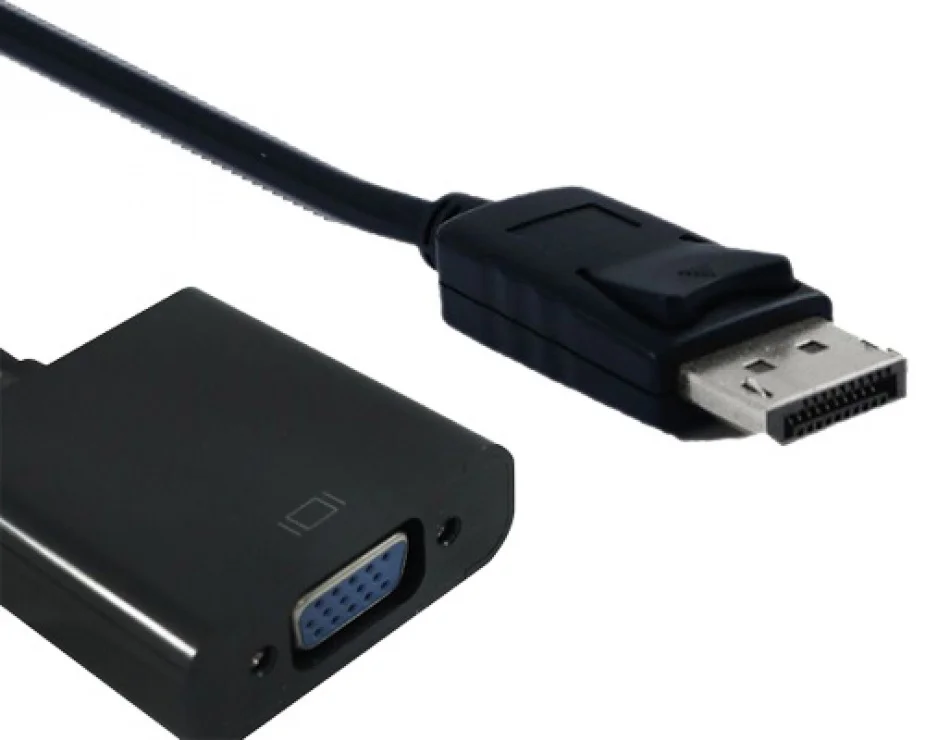 Adaptor MYCON Displayport la VGA T-M Negru, CON3201