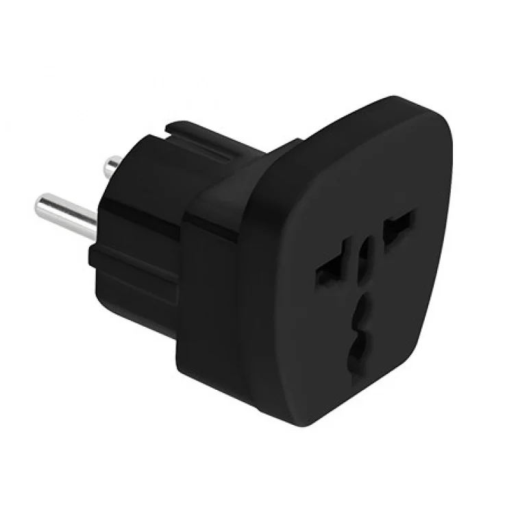Adaptor UK/USA la Schuko Negru, ZLA0566A