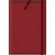 Agenda A5 nedatata Colere EJ-1502, 224 pagini, cu elastic, rosu inchis