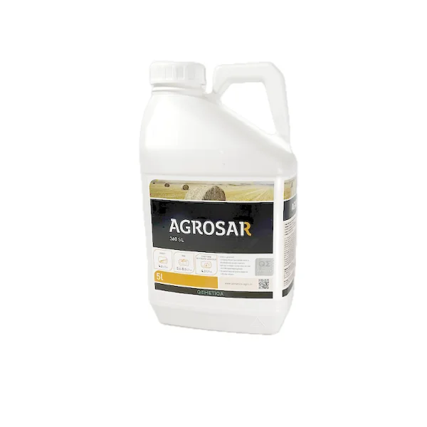 Agrosar 360SL 5L, erbicid total sistemic, post emergent, neselectiv, glifosat (buruieni monocotiledonate si dicotiledonate, anuale si perene)