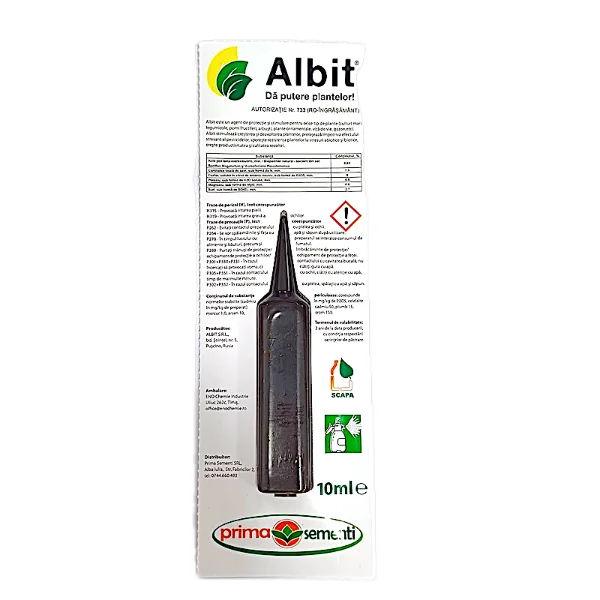 Albit 10 ml, biostimulator (tratament seminte, ingrasamant foliar concentrat)