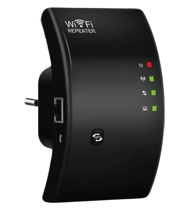 Amplificator semnal Wireless WiFi Repeater/Range Extender 300 Mbps Negru