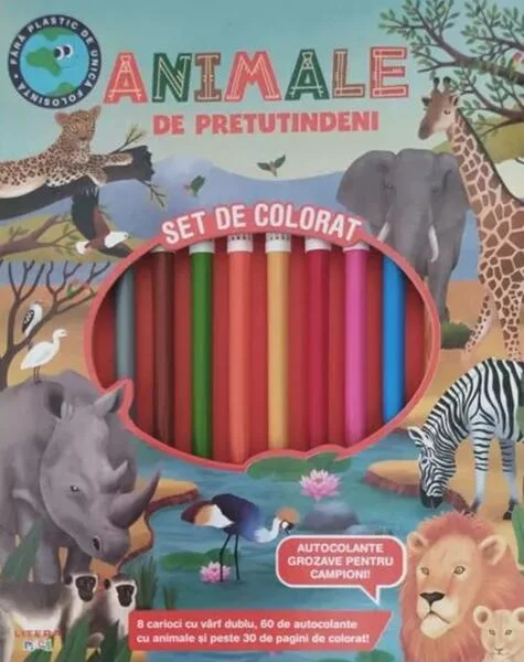 Animale de pretutindeni. Set de colorat - Hardcover - *** - Litera mică
