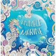 Animale marine. Carte de colorat, terapie prin desen