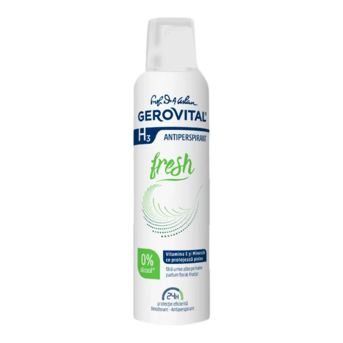 Antiperspirant Fresh H3, 150 ml, Gerovital