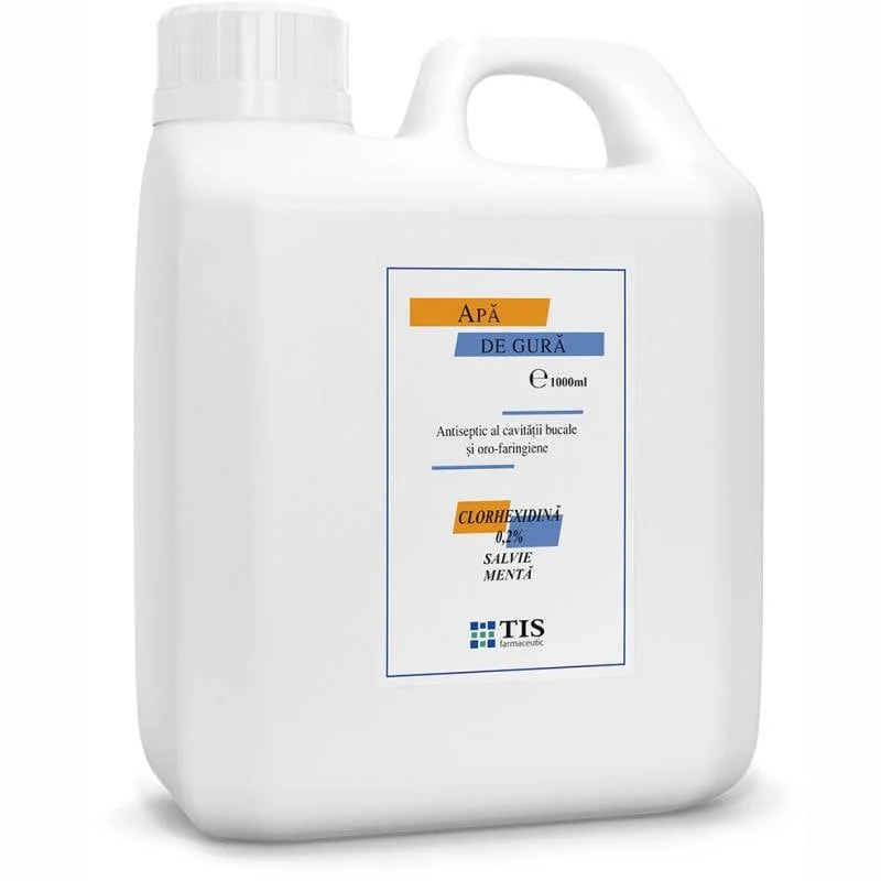 Apa de gura cu Clorhexidina 0,2% Tisodent, 1000 ml, Tis Farmaceutic