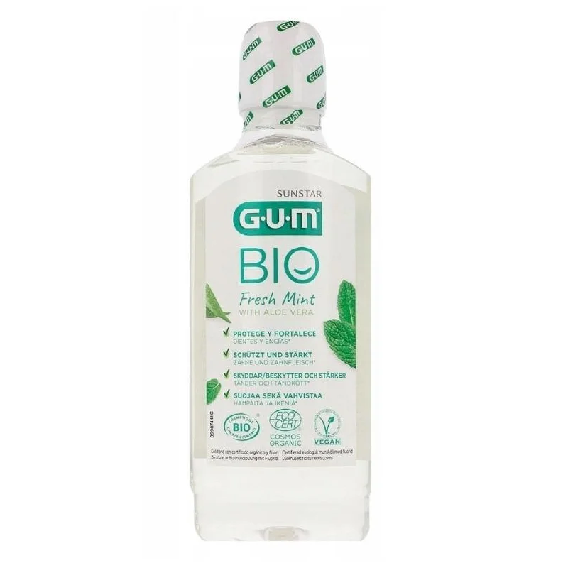 Apa de gura Fresh Mint Gum Bio, 300 ml, Sunstar Gum