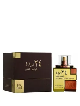 Apa de parfum Lattafa 24 Carat Pure Gold, 100 ml, unisex