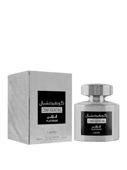 Apa de parfum Lattafa Confidential Platinum, 100 ml, unisex