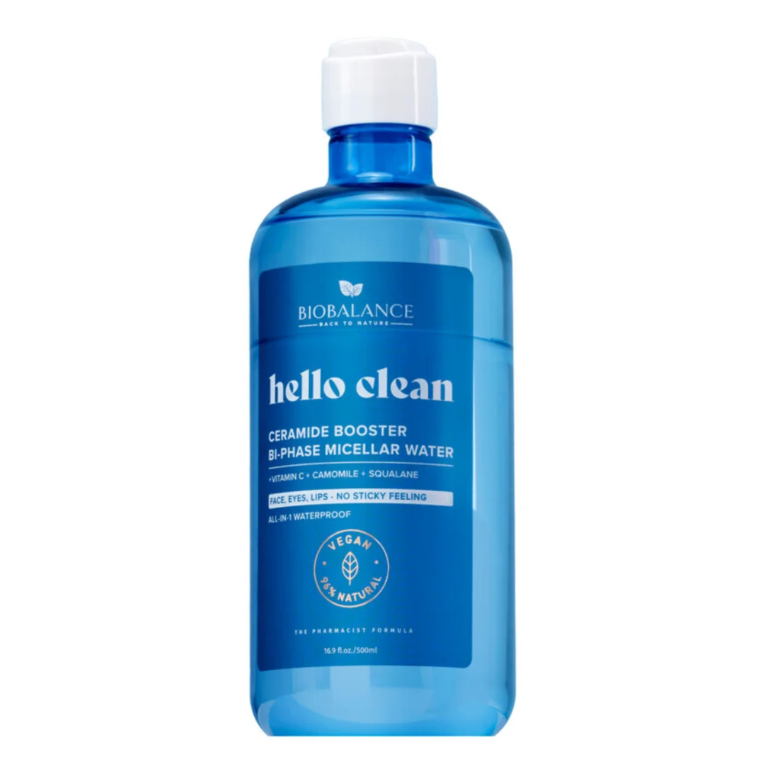 Apa micelara bifazica Ceramide Booster Hello Clean, 500ml, Bio Balance