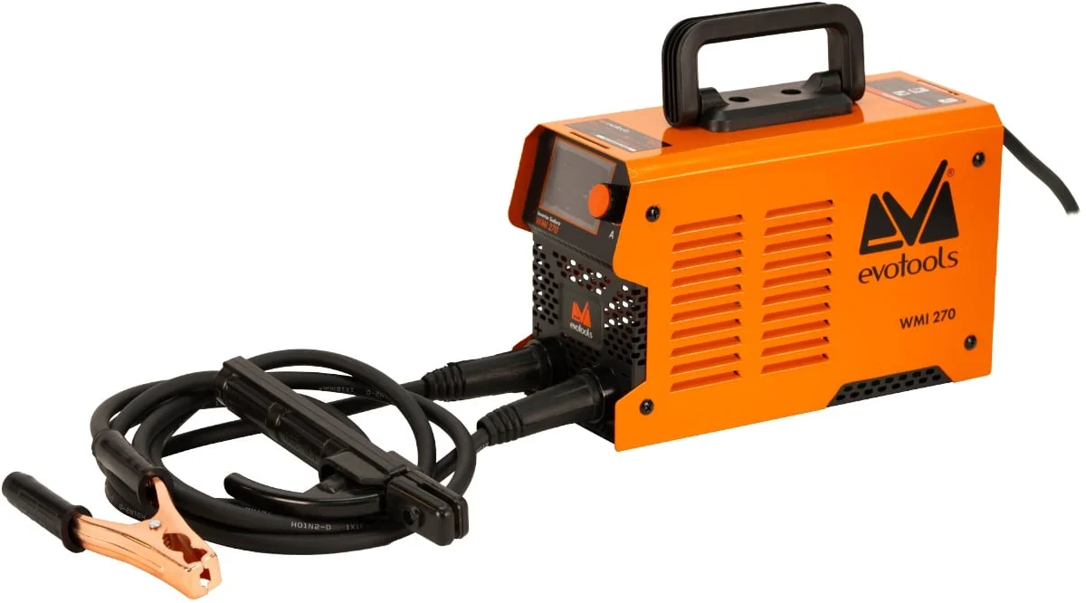 Aparat Invertor de Sudura cu Afisaj LED WMI 270, anti-stick, 4kg, 2.5-5mm, IP21S, Evotools 683149