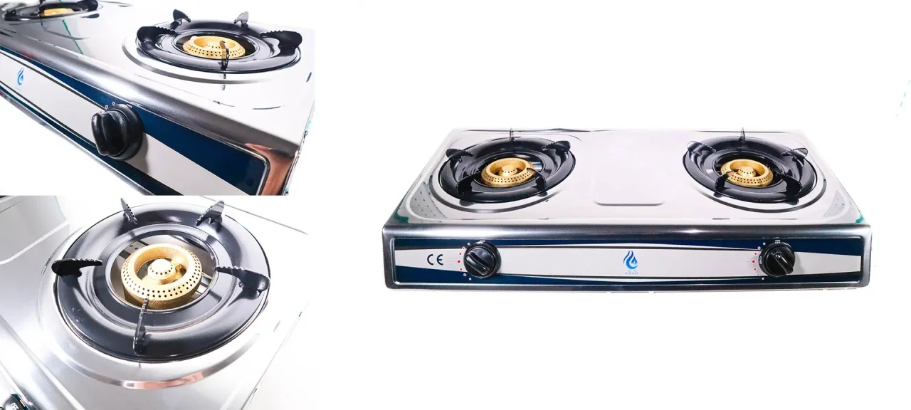 Aragaz Exterior EurGas Inox 2 Q 2 kW INGCO B4628