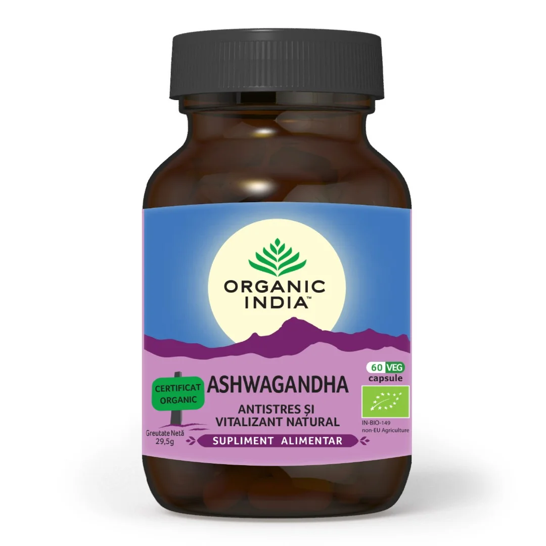 Ashwagandha Antistres, 60 capsule, Organic India