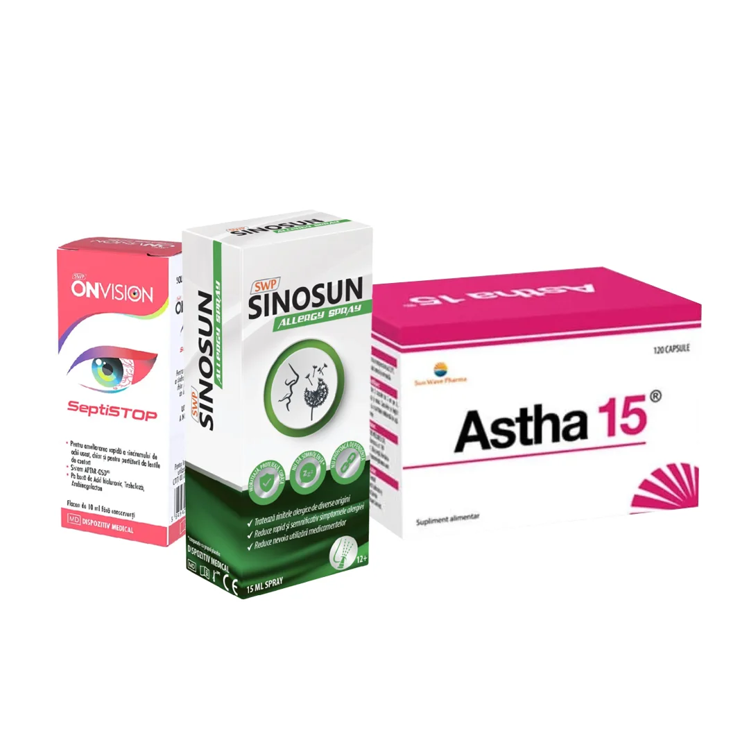 Astha 15 Forte, pentru calmarea gatului, 60 capsule, Sun Wave Pharma
