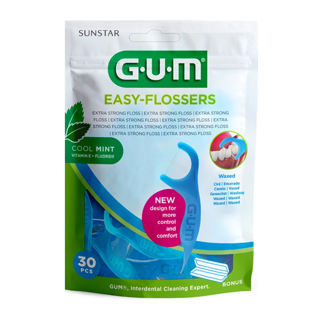 Ata dentara Easy Flossers, 90 bucati, Sunstar Gum