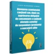 Atenuarea cuantumului cautiunii sau, dupa caz, suprimarea obligatiei de consemnare a cautiunii aferente cererilor de suspendare (provizorie) a executa