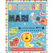 Autocolante mari pentru manute mici: Animale salbatice