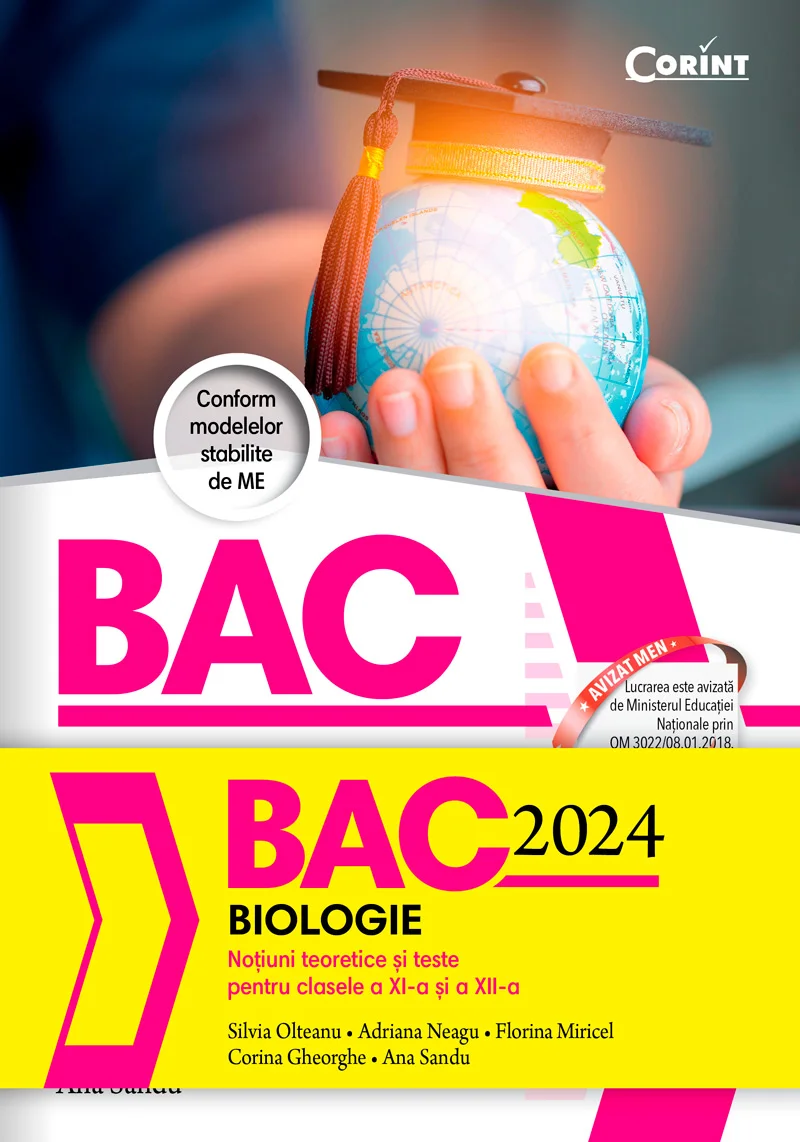 Bacalaureat 2024 - Biologie. Noțiuni teoretice și teste pentru clasele a XI-a si a XII-a