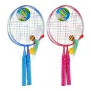 Badminton - set x2 rachete, 1 fluturas, 2 mingi, 40x20 cm, MegaCreative, 487900