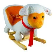 Balansoar pentru Bebelusi, oita, lemn + plus, 60x34x45 cm