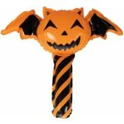 Balon figurina dovleac cu maner PartyTime Halloween, 54x42cm