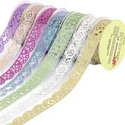 Banda adeziva, 18mm x 1m, cu sclipici, diverse culori, Colorarte