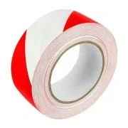 Banda adeziva Grand 130-1961, pentru avertizare, 48mm x 50m, alb-rosu