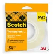 Banda adeziva Scotch transparenta, 19 mm x 33 m