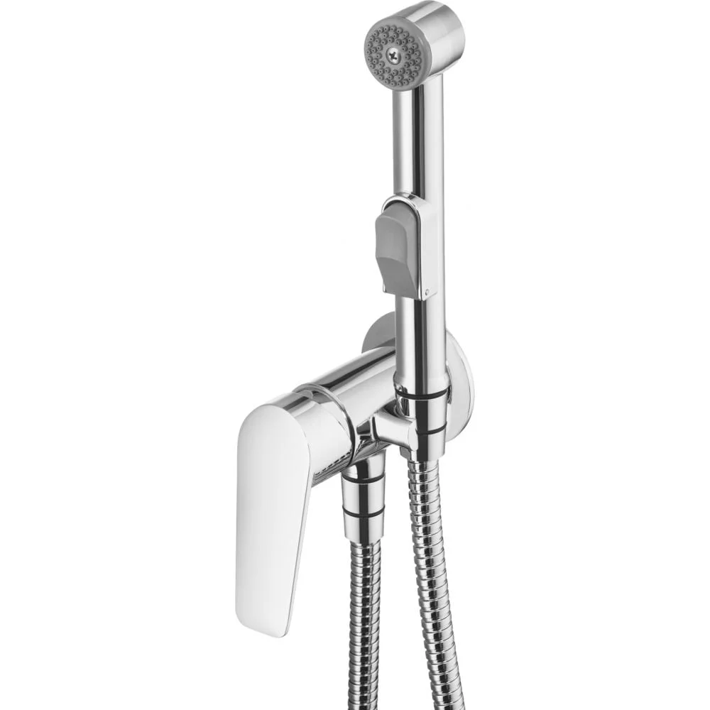 Baterie bideu culoare crom Deante cu para dus bideu, Jasmin