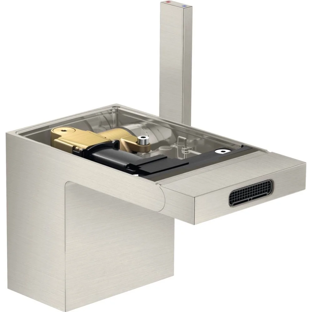 Baterie bideu culoare inox cu ventil click-clack inclus Hansgrohe Axor MyEdition