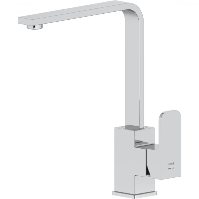 Baterie bucatarie crom lucios cu monocomanda Cersanit Yugo