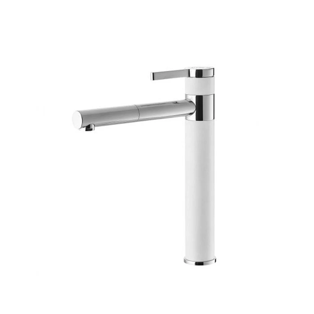 Baterie chiuveta bucatarie alba Alveus Zina