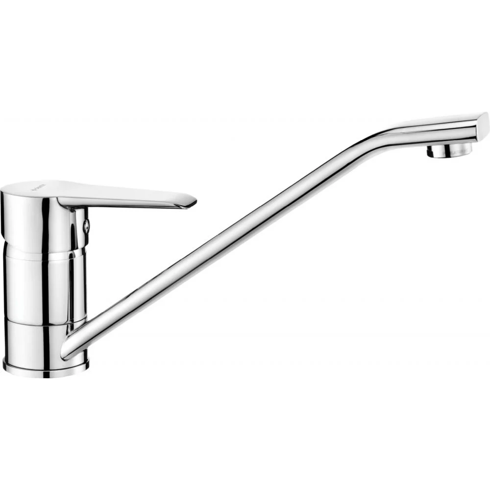 Baterie chiuveta bucatarie crom cu pipa pivotanta si debit redus Deante, Corio