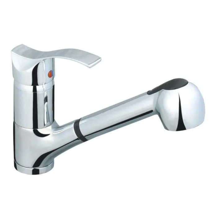 Baterie chiuveta bucatarie cu dus Sanitec SN0012, monocomanda